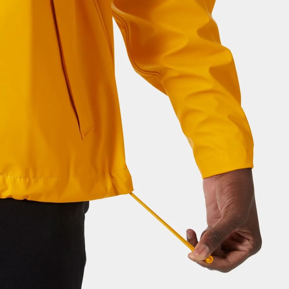 NWT Helly Hansen Men's Moss Rain Jacket Essentially Yellow L - Picture 5 of 11